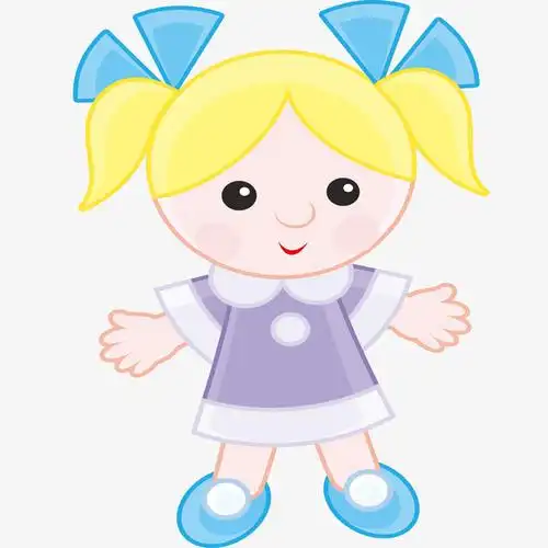 矢量卡通洋娃娃素材