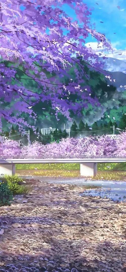 治愈系紫色壁纸朋友圈背景图