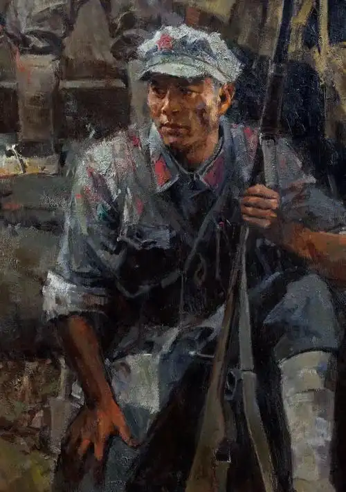 百年追梦·佳作赏析丨油画《火种——中国工农红军第十三军》