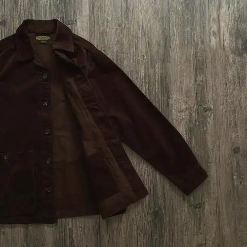 nvgs corduroy safari jacket 深栗色灯芯绒猎装夹克 复古风格