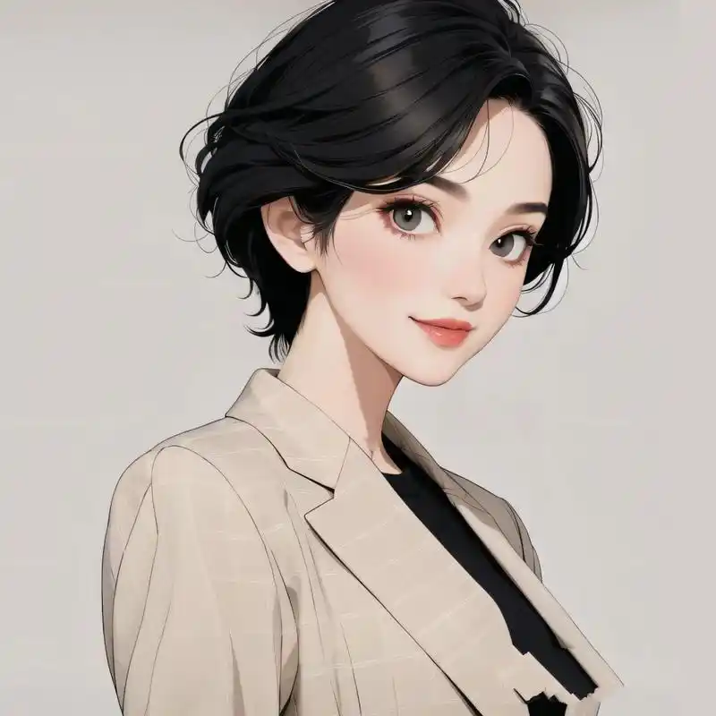 7815短发酷飒女生职业头像 宝子们,这波我是真的爱了