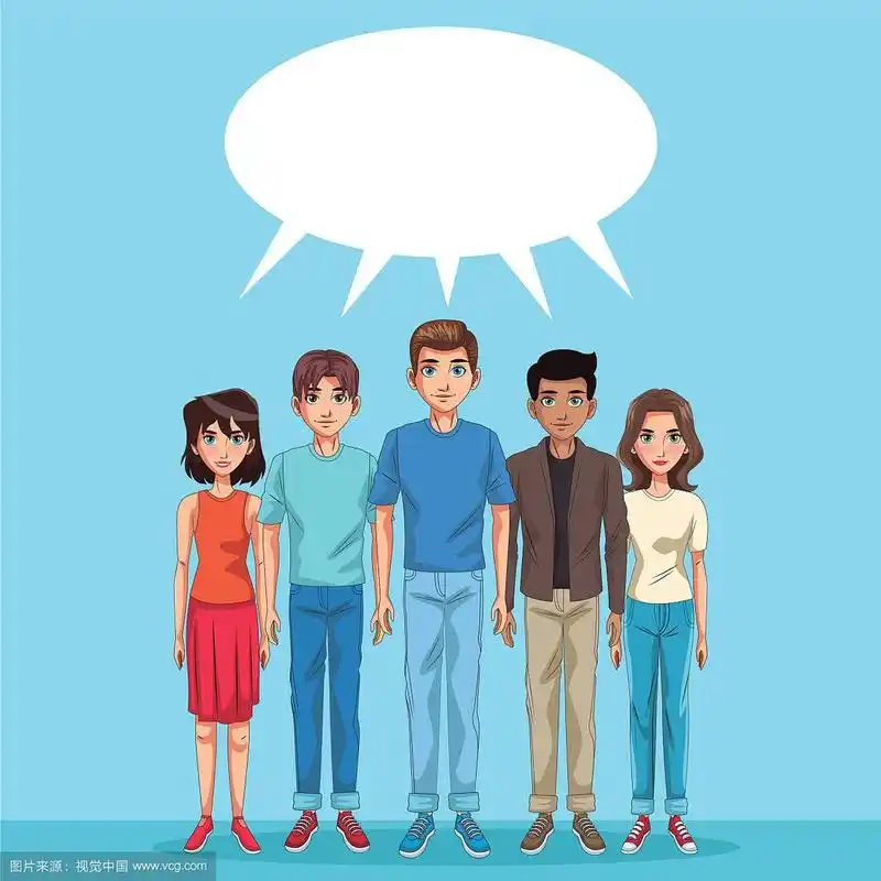 年轻人卡通