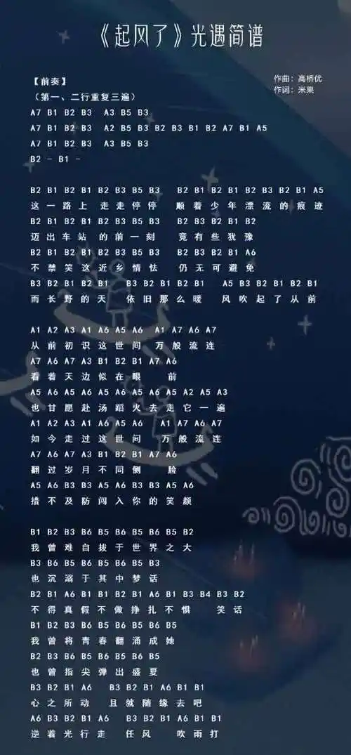 summer光遇乐谱夏天的风光遇乐谱lemon光遇乐谱幻昼光遇乐谱斯卡布罗