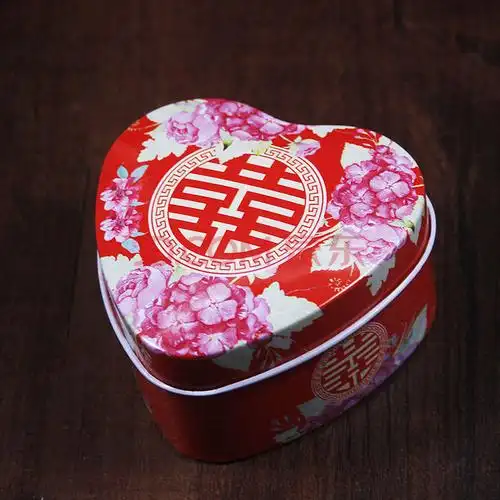 马口铁喜糖盒婚庆礼品盒喜糖铁盒百年好合中国风中式特价创意 红双喜