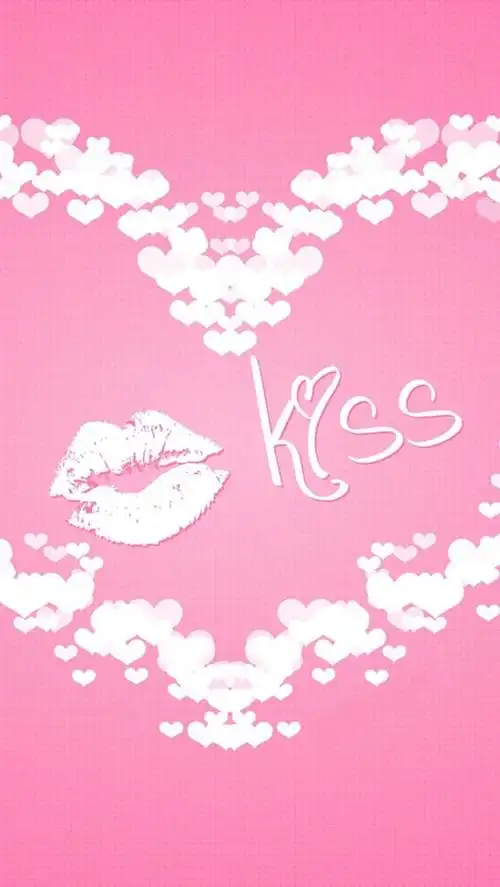 唯美粉红色爱心手机壁纸