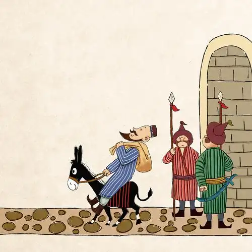 小虎子插图工作室 张丹石 小时候很就很喜欢看阿凡提的动画片.