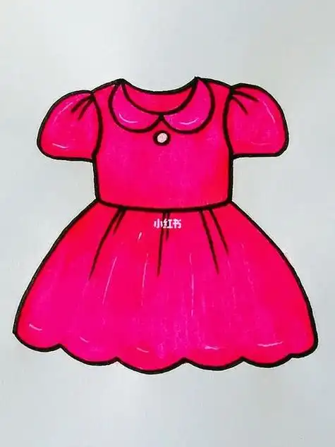 儿童裙子简笔画画法