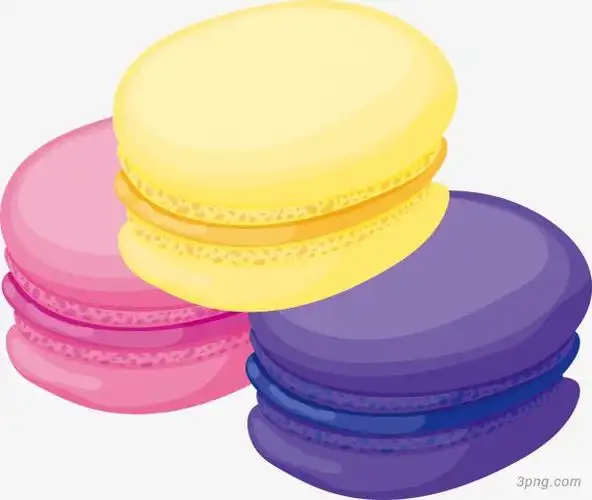 马卡龙矢量图png素材透明免抠图片-动植人物