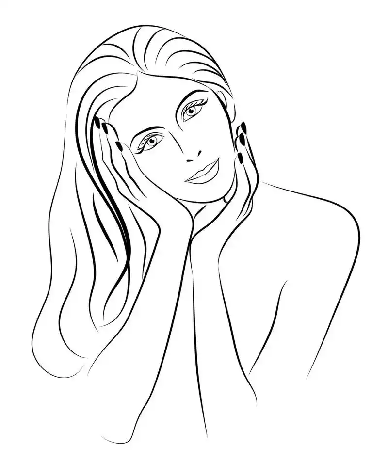 女人脸,女人的脸矢量