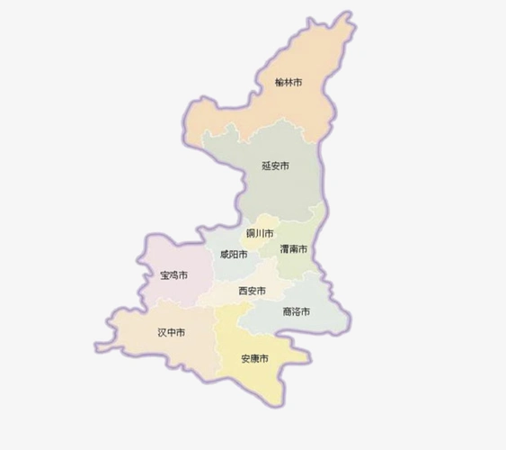 陕西地图省份