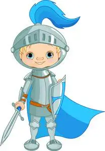 勇敢的骑士的战斗照片