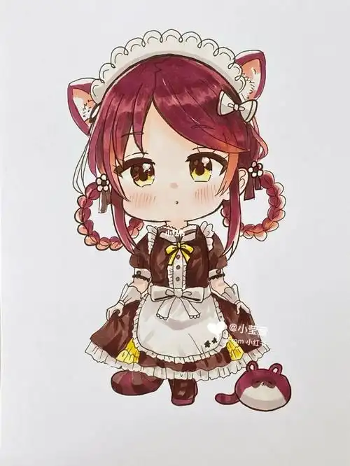 q版动漫人物临摹(附线稿)