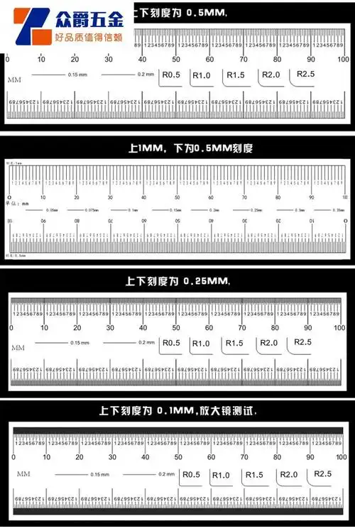 量尺菲林尺子1米刻度尺条透明软尺15m标准卷尺高精度迷你测间隙尺量