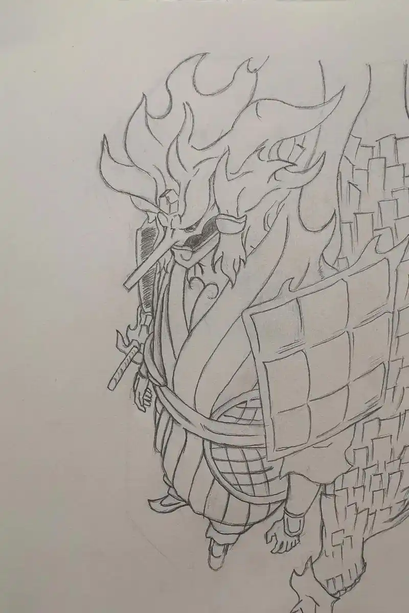 "须佐能乎完全体" #手绘 #画画 #日常瞎画 #火影忍者  - 抖音