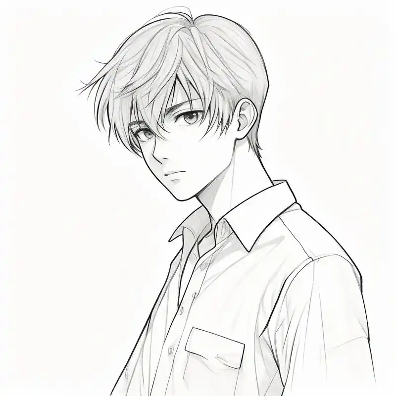 白衬衫男生头像👔✨