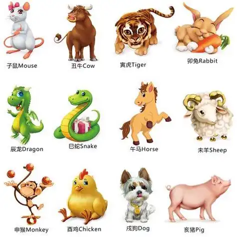 原创12十二生肖创意卡通可爱动物儿童房卧室幼儿园装饰墙贴纸贴画