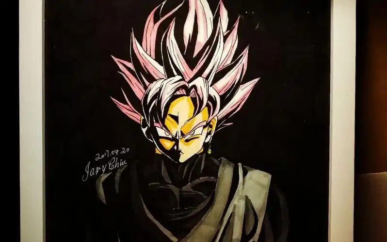 阿蕉手绘龙珠超黑悟空_哔哩哔哩 (゜-゜)つロ 干杯~-bilibili