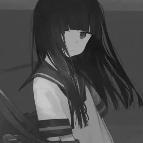 动漫女头暗黑丧系女生头像