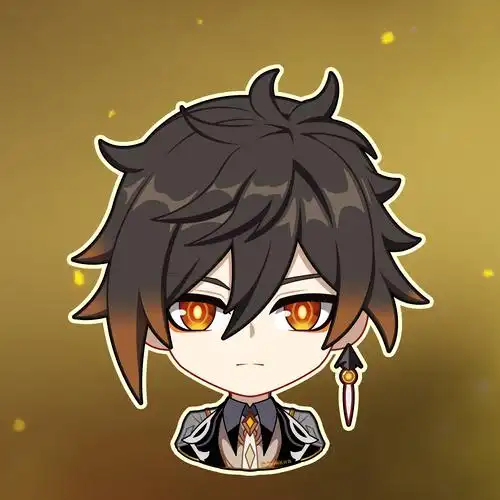 钟离尘世闲游q版头像原神