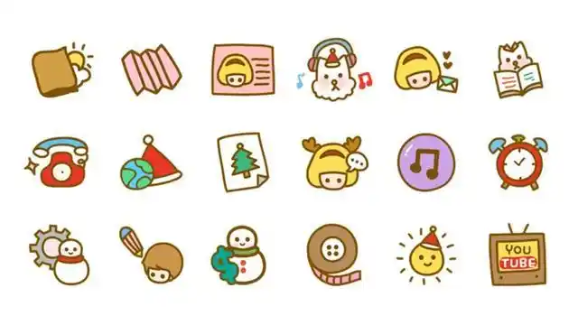 572张可爱手绘png图片素材,ppt设计不抠图!