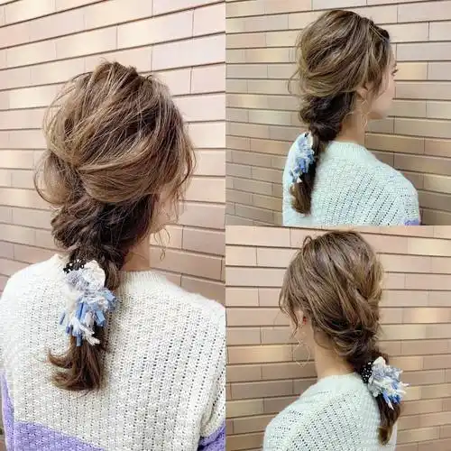 35款可爱优雅编发发型,今年冬天头发这样编