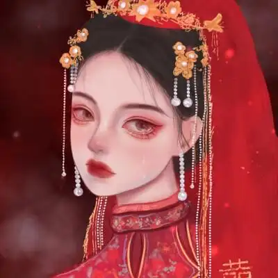 动漫女头闺蜜头像古风