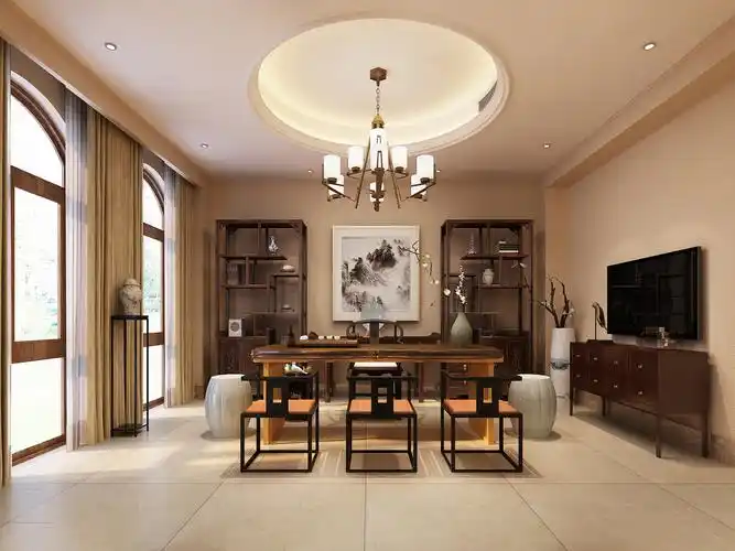 苏州别墅装修-中西结合高端大气的的设计风格