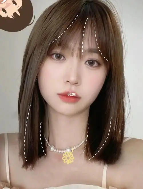 剪这款锁骨齐肩短发也太好看啦又纯又欲