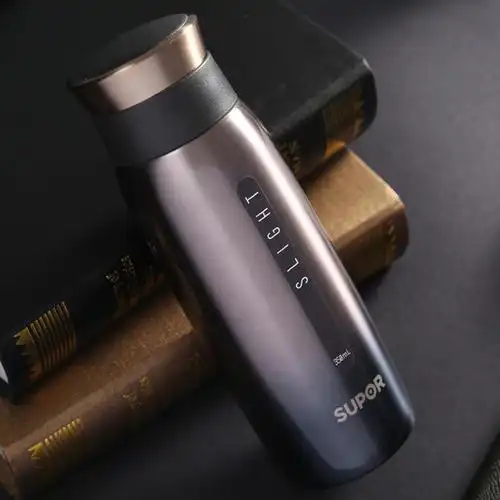 苏泊尔水杯304不锈钢真空保温杯女男ins商务车载小大容量情侣杯子