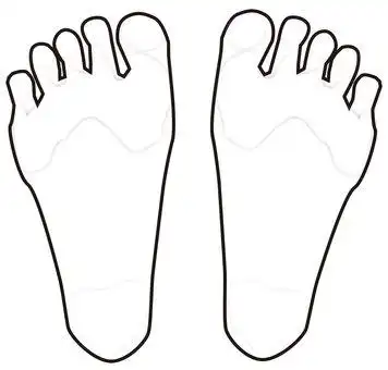 免费矢量剪贴画类似的脚底58