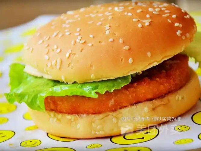 田园脆鸡堡图片