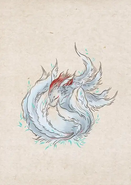 观山海九尾狐|插画|创作习作|1欣彤1 - 原创作品 - 站酷 (zcool)