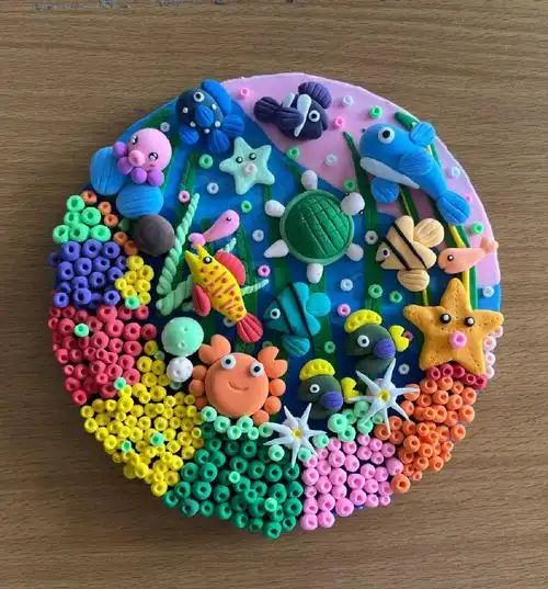 粘土海洋世界手工作品大集合!收藏做起来吧#超轻粘土