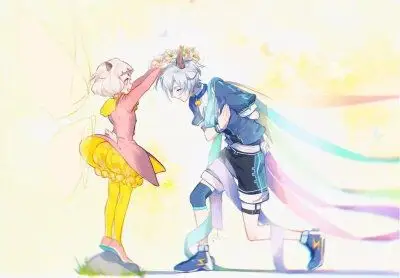 冰冰羊和喜羊羊拟人呀!兄妹超可!