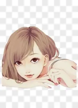 长发美女矢量图pngpsd一组矢量卡通幼儿园手举牌装饰萌萌哒素材pngai