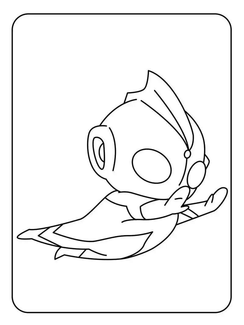 99q版奥特曼涂色简笔画 | 全素材120张75   97用涂色的方式培养