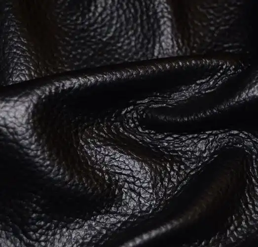 black negro 3 oz furniture upholstery cow hide leather skin a1