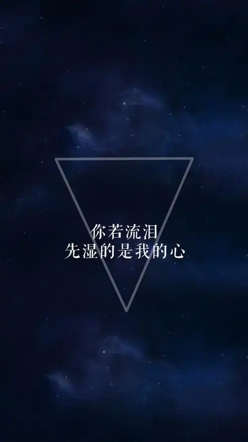 蓝色唯美星空文字语录创意图片手机壁纸