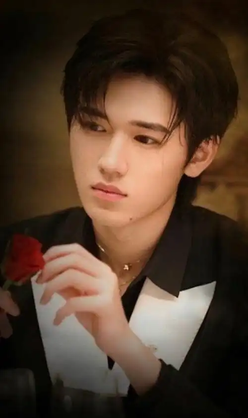 宋亚轩刘耀文黑色深v西装