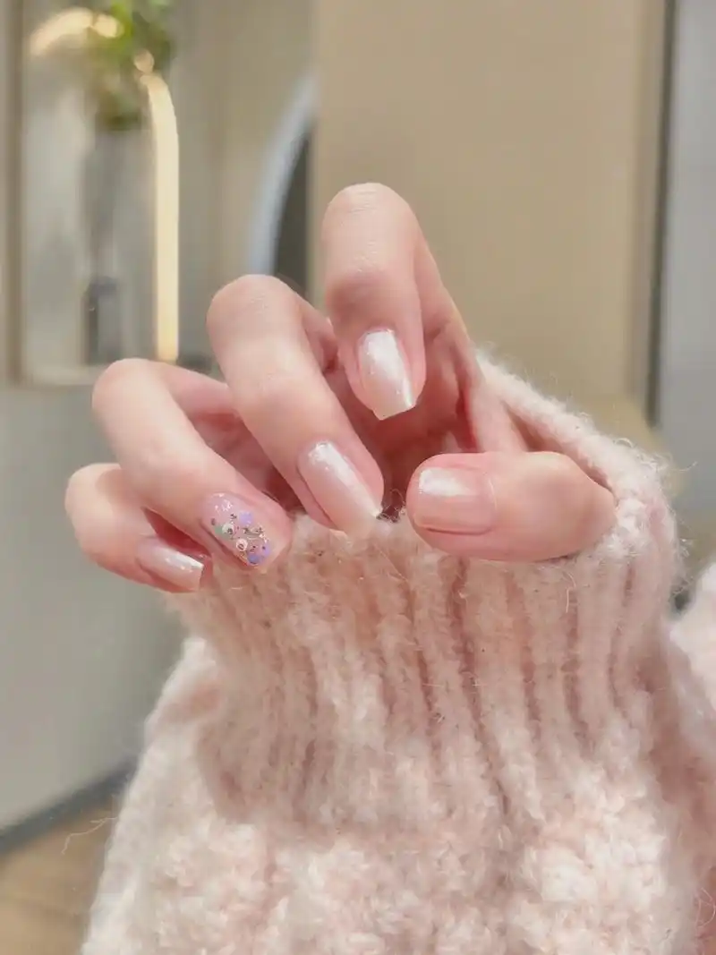 超温柔贝壳粉跳色美甲97.orange指甲油 c224 c2 - 抖音