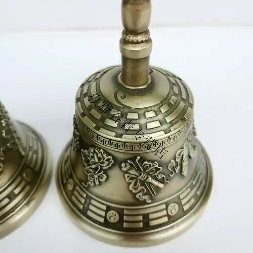 道教法器八仙铃八卦八宝三清铃三叉铃仿古青铜铃铛法事法坛用品【图片