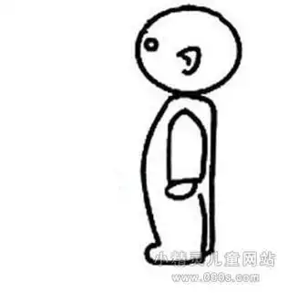 男生侧脸画法 人物头像简笔画 - 9252儿童网