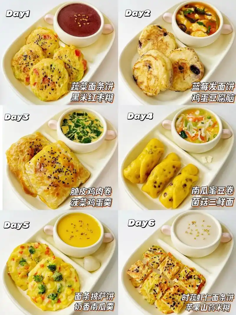 宝宝一周早餐不重样食谱|附教程7815