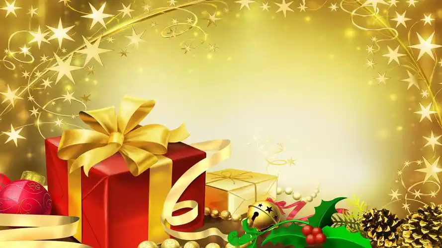 圣诞节圣诞老人驯鹿素材图片桌面壁纸