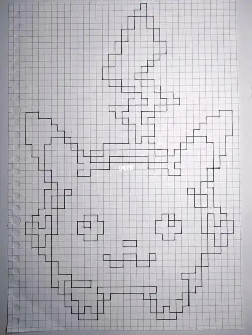 格子画临摹Ⅰday1Ⅰ皮卡丘