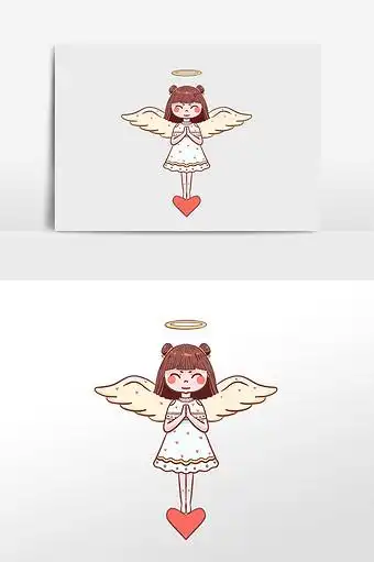 可爱天使丘比特女孩爱神