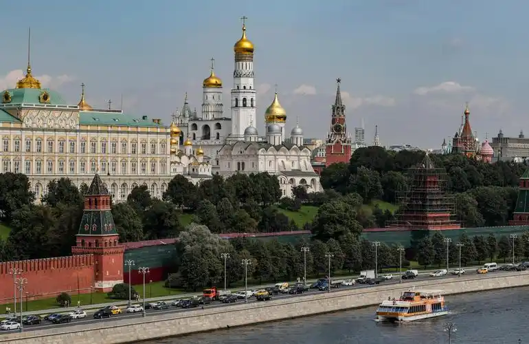 这是8月16日拍摄的俄罗斯首都莫斯科的城市建筑.