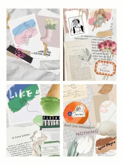 07原创手机壁纸拼贴复古风