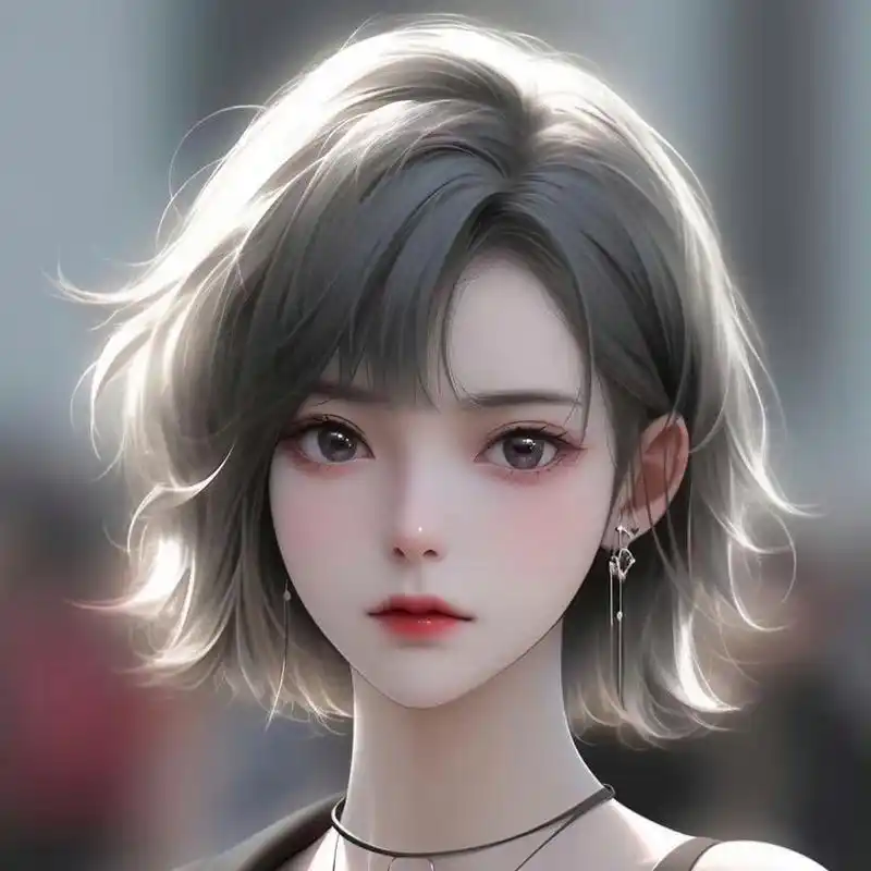 动漫头像和壁纸# 清冷气质短发女生头像