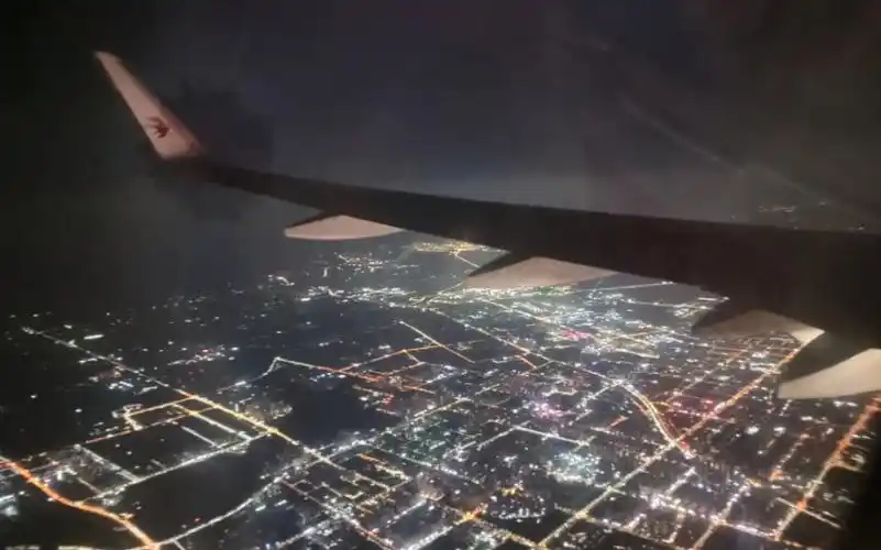 回顾第一次坐飞机,夜间东方航空的空客a320